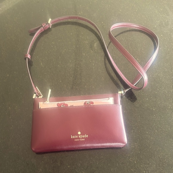Kate Spade Sadie crossbody set in deep berry - Picture 2 of 11